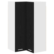 Armadio pensile | Mobile da Cucina con porta Rovere Nero e Bianco 57 x 57 x 100 cm