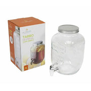 Trade Shop - Barattolo Dispenser Contenitore In Vetro 4 Litri Con Rubinetto Vino Acqua -