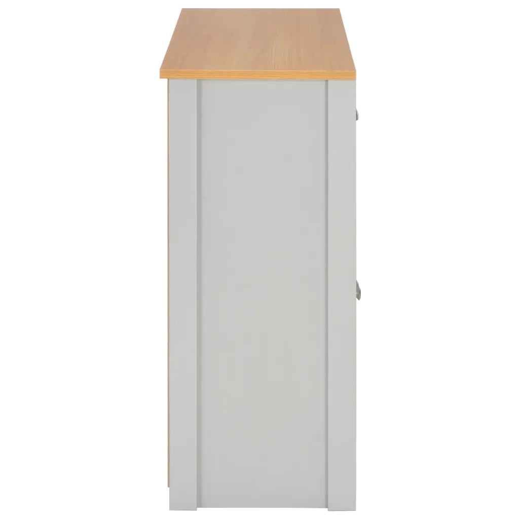 Credenza Grigia 112x35x81 cm 283743