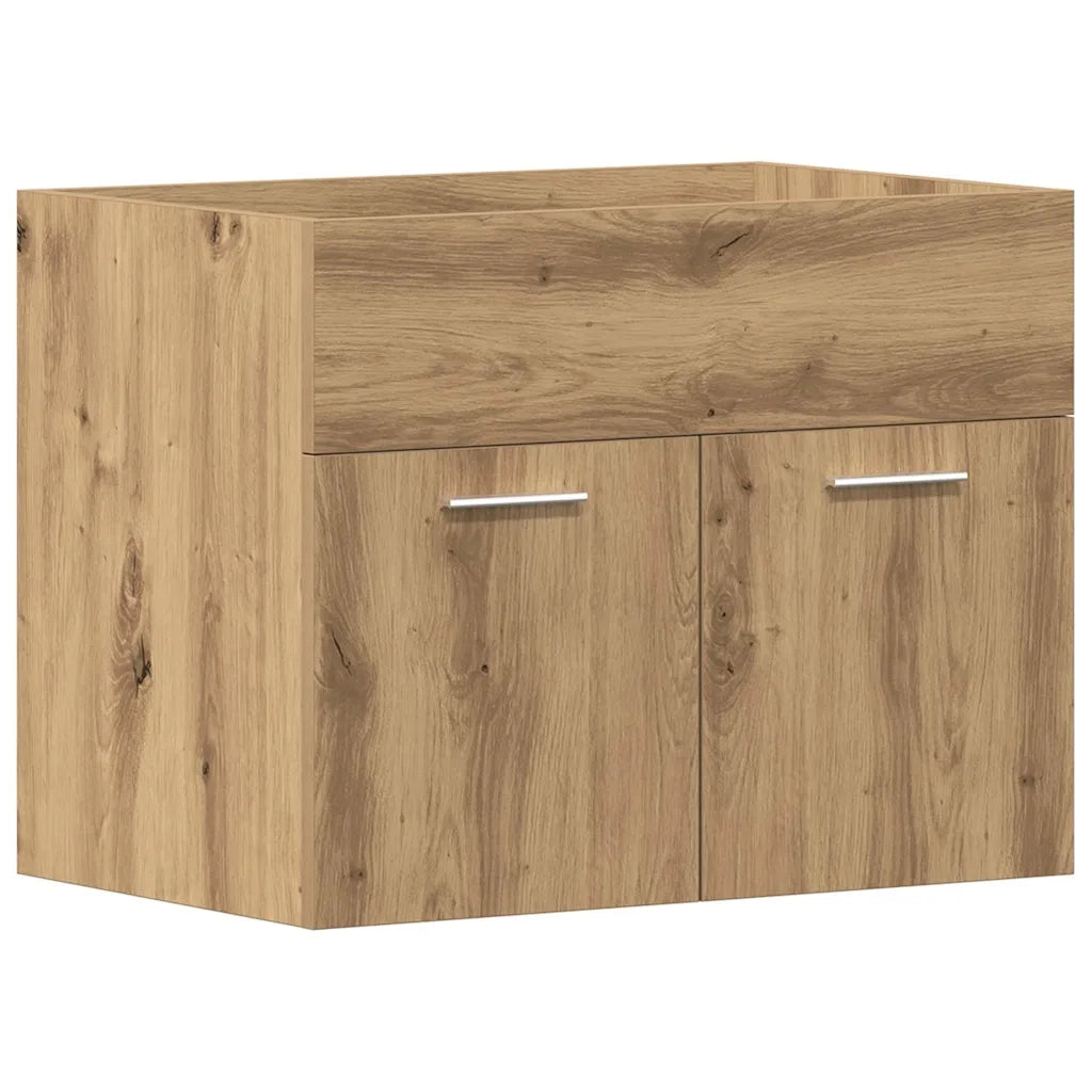 Mobile Lavabo | Armadio Lavabo Bagno Rovere Artigianale 60x38,5x46 cm Truciolato