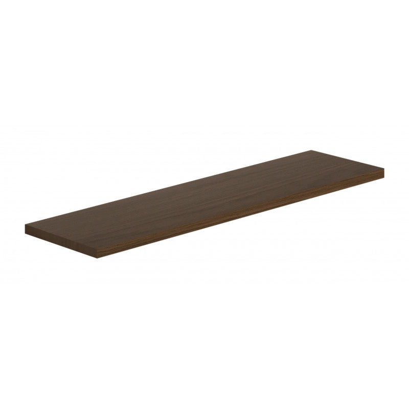 Mensola da Muro, Scaffale Legno, Mensola da Parete, Rovere Tabacco, 56x15,5x1,8 cm - Smart