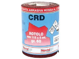 CARTA ABRASIVA SPAZIATA IN MINIROLL- - grana 40 - 4 pezzi IMPERIAL