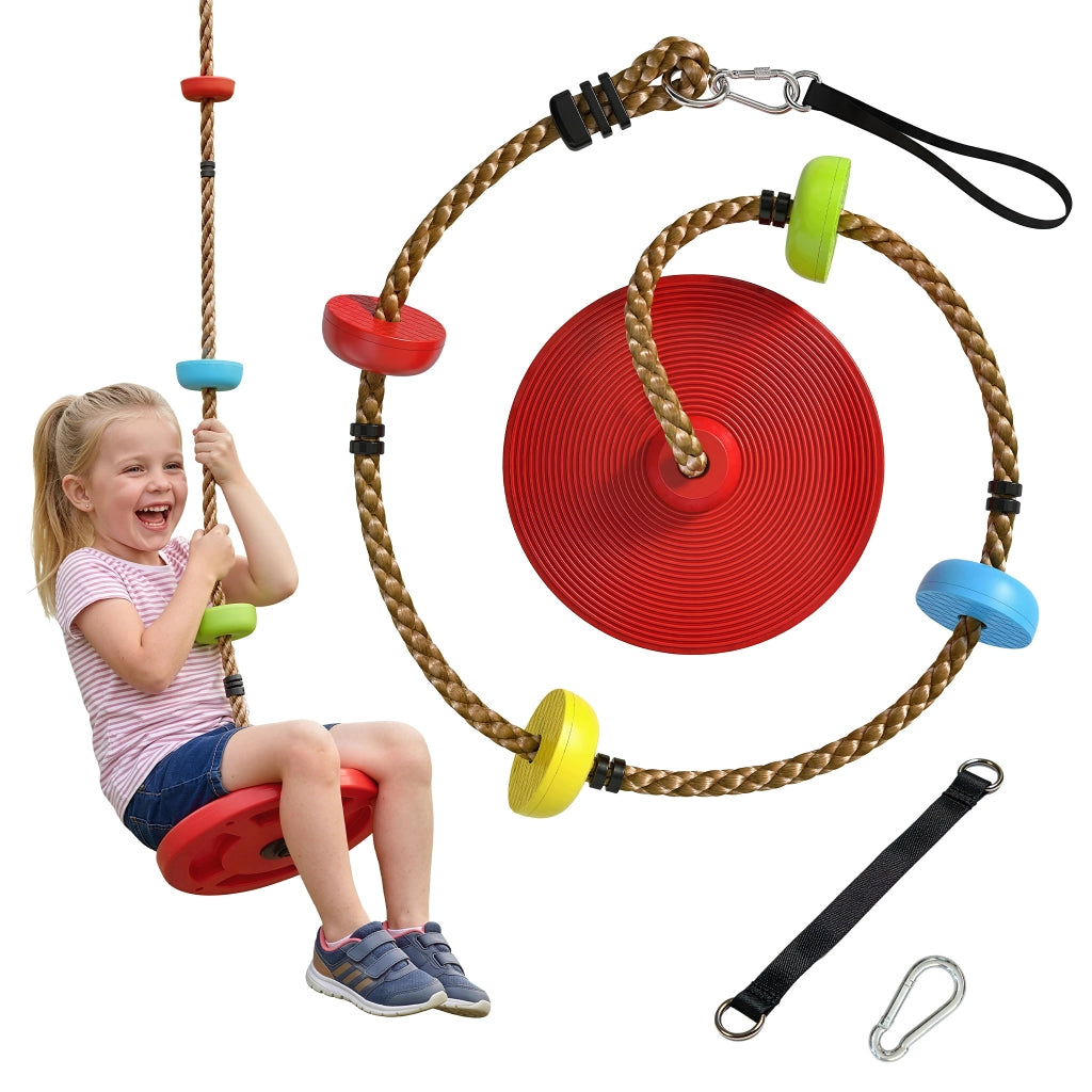 Altalena per bambini con piattaforma ¨C zephmum ¨C Rosso
