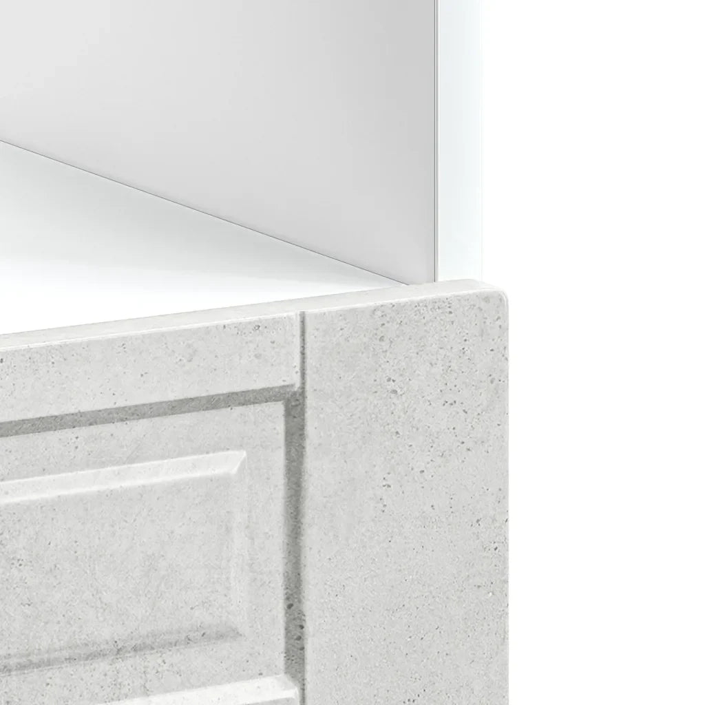 Mobiletto salvaspazio Porto per forno contenitore da cucina 60 x 46 x 81,5 cm legno composito grigio cemento 02_0050306