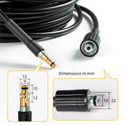 Sostituzione del tubo di alta pressione 5M - tubo di alta pressione per aspirapolvere - connessione M22 - compatibile con la serie K - K2/K3/K4/K5/K7 - per aspirapolvere per uso domestico