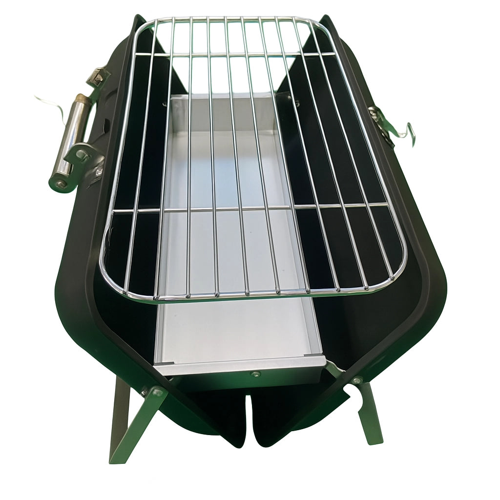 Barbecue a Carbone Portatile con Valigetta – 44x28x32 cm