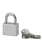 Lucchetto di sicurezza Disk, 4 chiavi reversibili, 40mm, arco in acciaio temprato nichelato, meccanismo a dischi - Serrurerie de Picardie