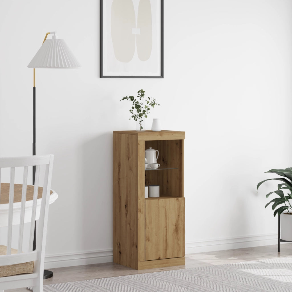 Credenza con luci LED Quercia Artigianale 41x37x100 cm