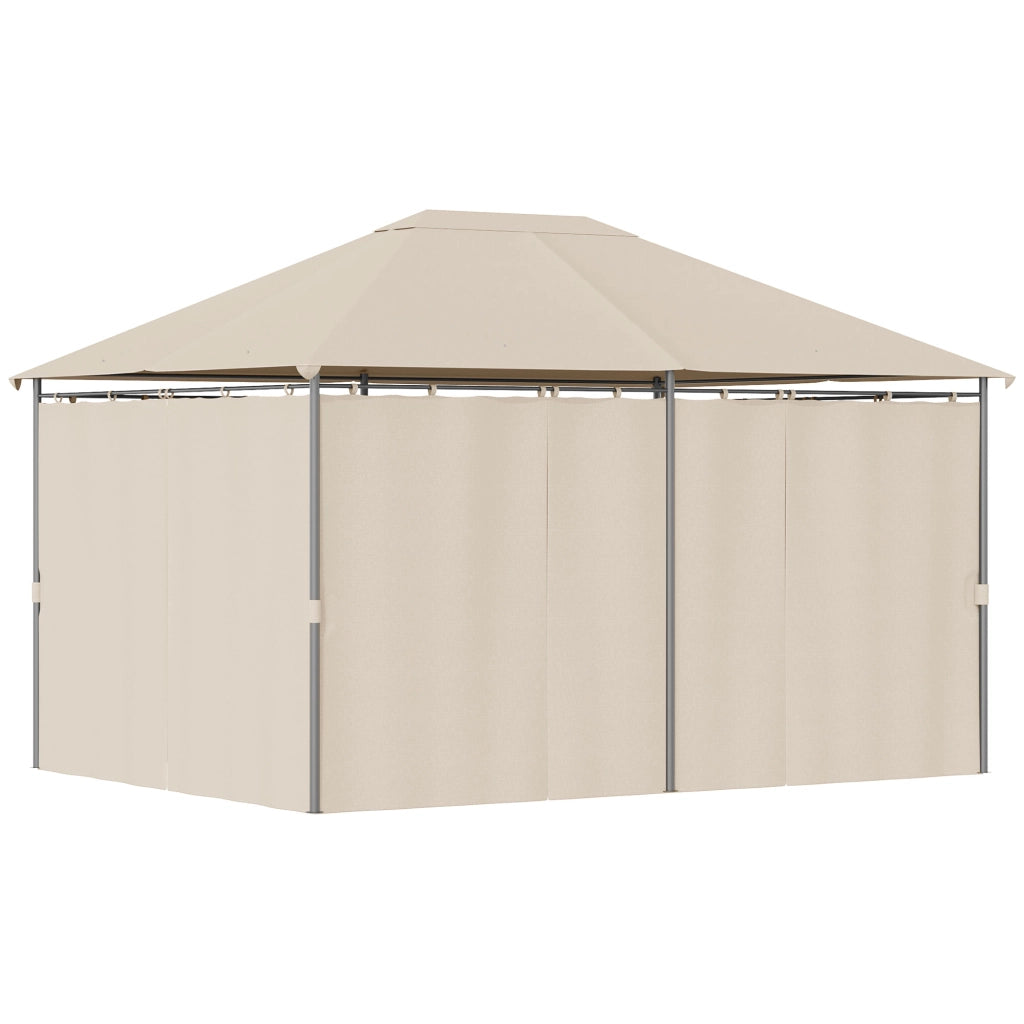 Gazebo per giardino ¨C zephmum ¨C 4x3x2.72 m colore kaki