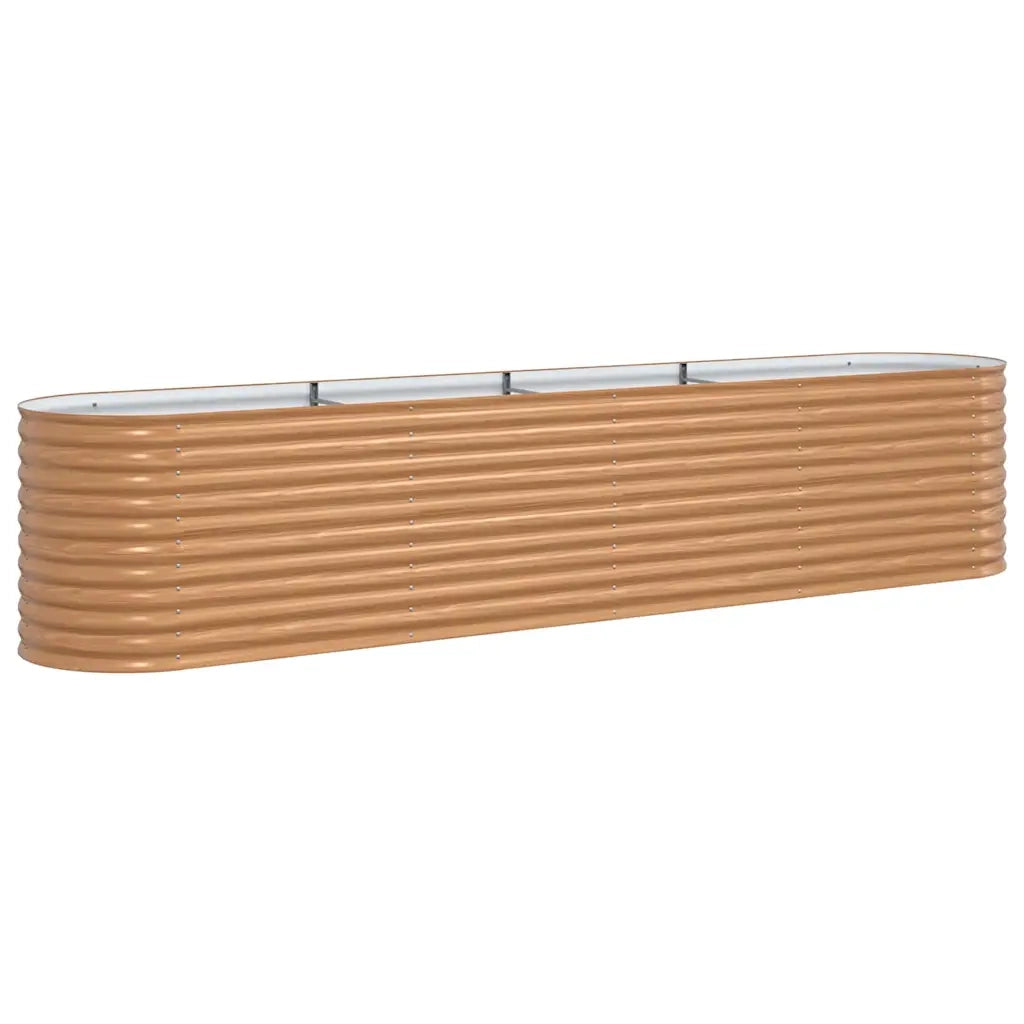 Letto Rialzato Marrone 400 x 80 x 81 cm Acciaio