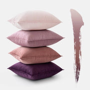 Set di 4 cuscini in velluto 40x40 cm Serie viola Copricuscini decorativi per divano e poltrona Cuscini con bordo a raccordo Decorativi copricuscini per divano e poltrona per soggiorno e camera da letto