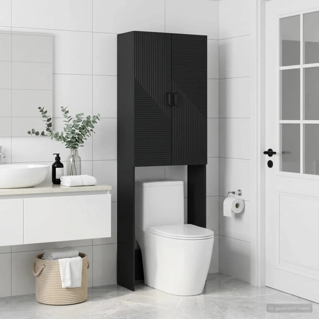 Mobile Bagno HAARLEM Nero 66 x 25,5 x 190 cm 896916