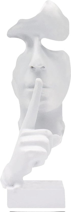 Scultura d'arte moderna in resina - Decorazione per interni - Statua per ufficio - Dimensioni 11 x 10 x 28,5 cm