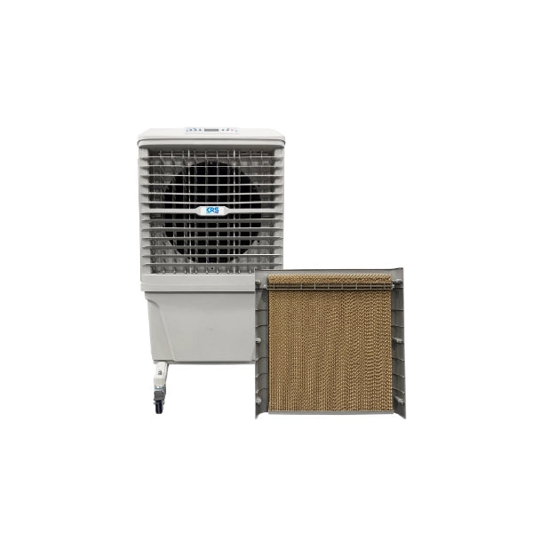 KRS EVC80 Raffrescatore evaporativo portatile  in plastica 8000 mc/h 842x532x1448 90l  Bianco