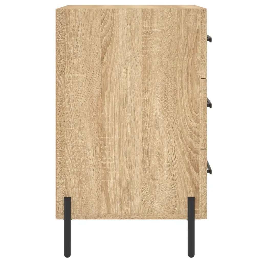 Comodino | Armadio da Notte | Mobiletto da notte Rovere Sonoma 40x40x66 cm in Legno Multistrato