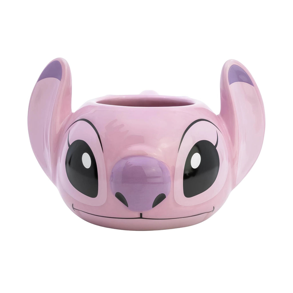 Tazza 3D in Ceramica 375ml Collezione Angel con Scatola Regalo Rosa Disney