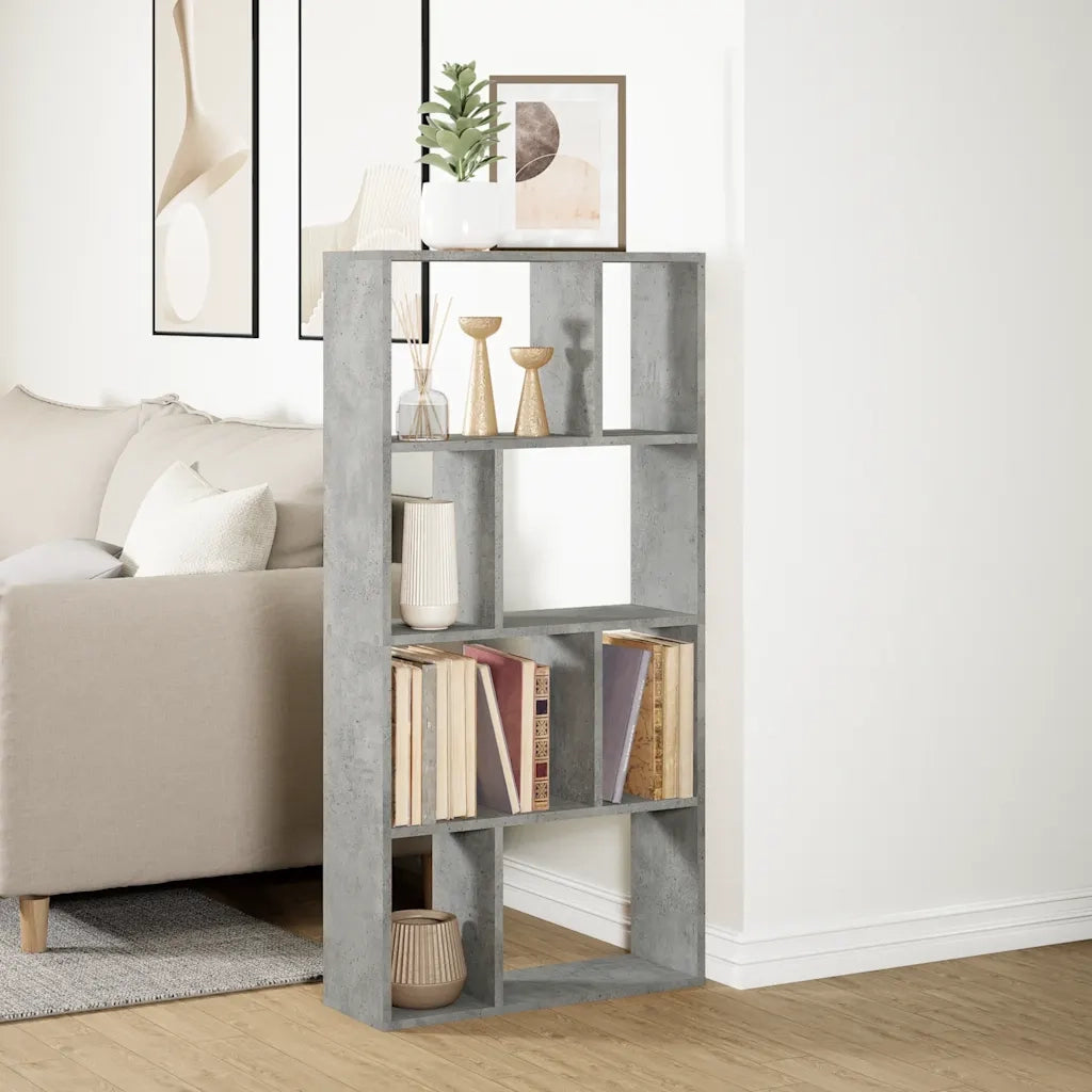 Libreria Grigio Cemento 60x20x120,5 cm in Truciolato 858150