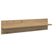 4 pz Scaffali da Parete | Mensola sospesa Rovere artigianale 80 x 11,5 x 18 cm