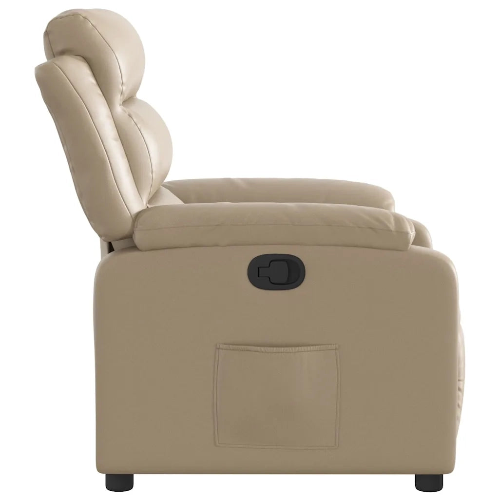 Poltrona Reclinabile Cappuccino in Similpelle 373492