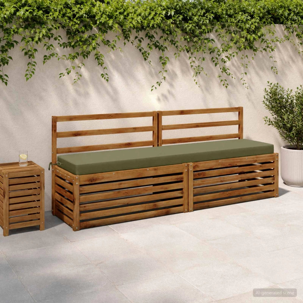 Cuscini per Panchina a 2 Pezzi SOEST 2 pz 100% Poliestere 950067