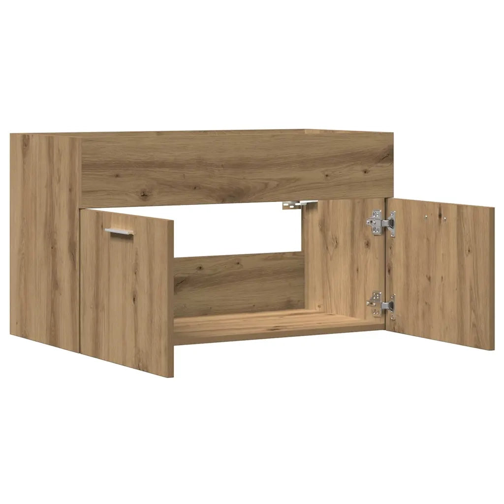 vidaXL Mobile Lavabo Bagno Rovere Artigianale 90x38,5x46cm Multistrato