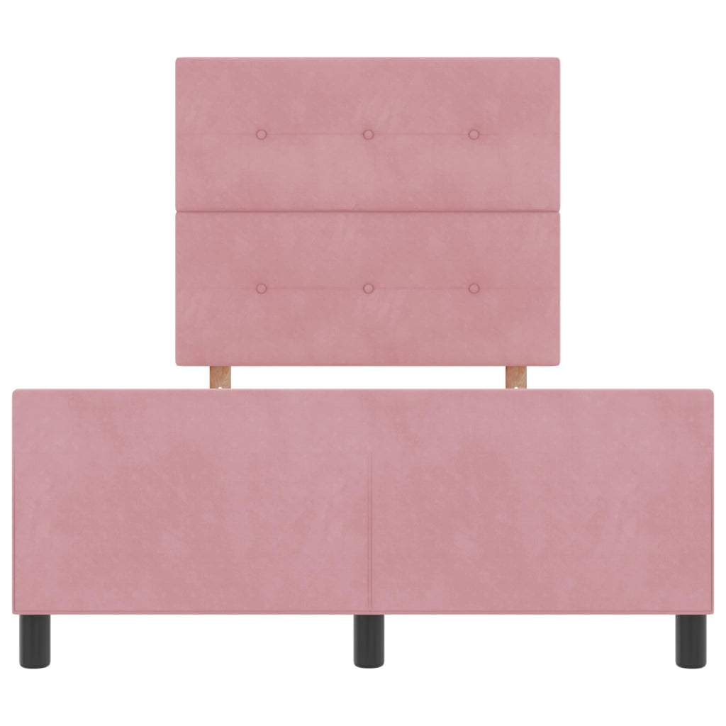 Letto Rosa 120x190 cm Velluto