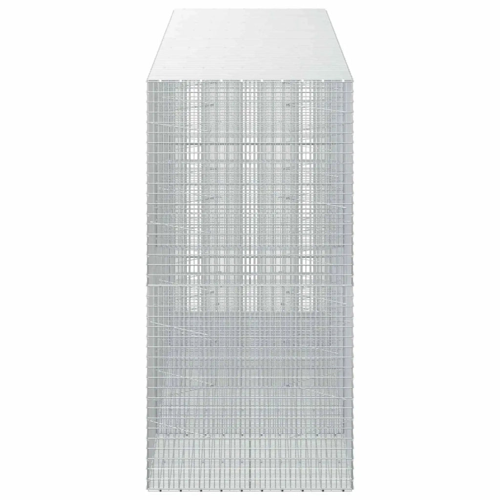 Gabione con filo da 3,5 mm e rete da 5x2,5 cm 400x100x200 cm 3462002