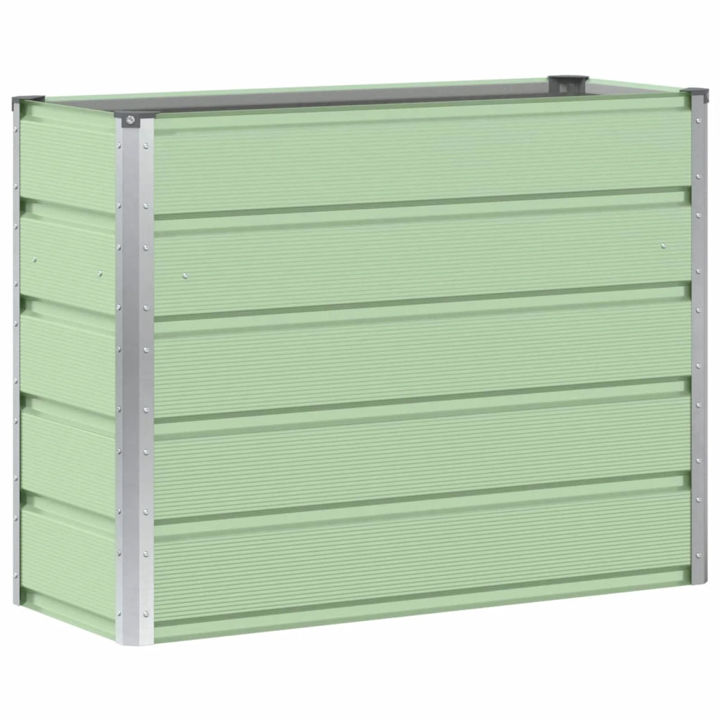 Fioriera | Cassetta per fiori | Vaso Verde 100 x 40 x 75 cm Acciaio