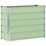 Fioriera | Cassetta per fiori | Vaso Verde 100 x 40 x 75 cm Acciaio