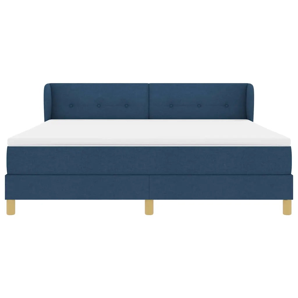 Letto a molle con materasso Blu 180 x 200 cm Tessuto 3340233