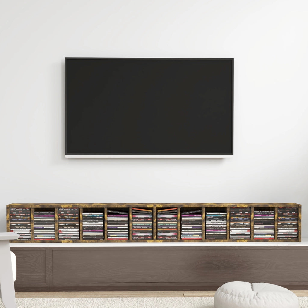 Libreria a colonna in legno ¨C Xylo ¨C 2 pezzi 12 scomparti marrone 21x22,5x88,5 cm