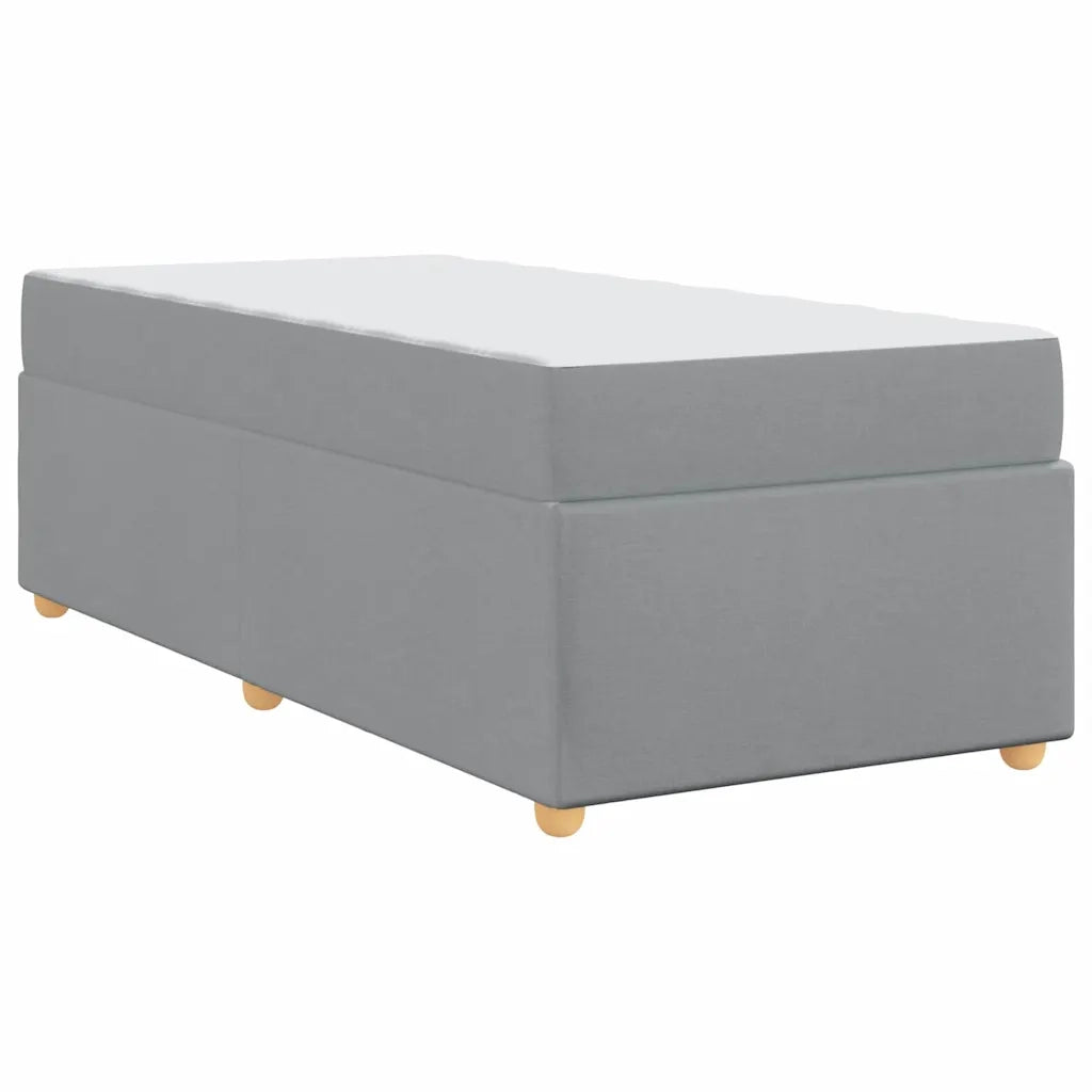 Struttura del letto Grigio chiaro 80 x 200 cm Tessuto