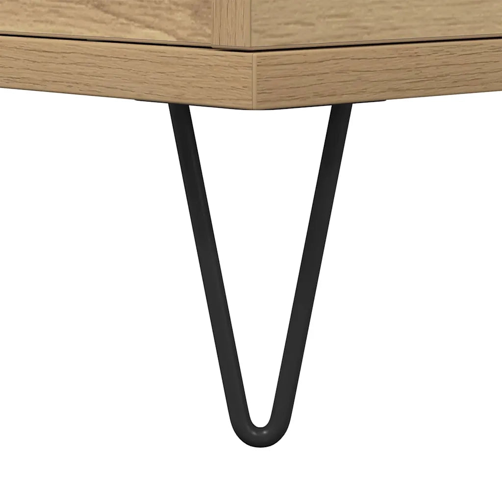 vidaXL Credenza rovere artigianale 60 x 35 x 70 cm Legno multistrato