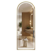 Specchio Led Orbit 50x160cm Brush Gold