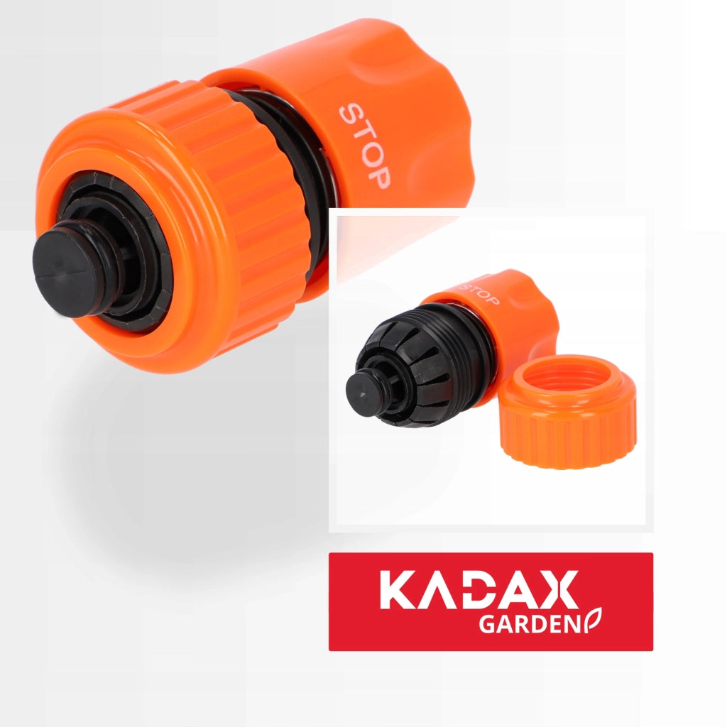 Raccordo rapido KADAX da 3/4 di pollice per tubo da giardino, per un'irrigazione efficace.