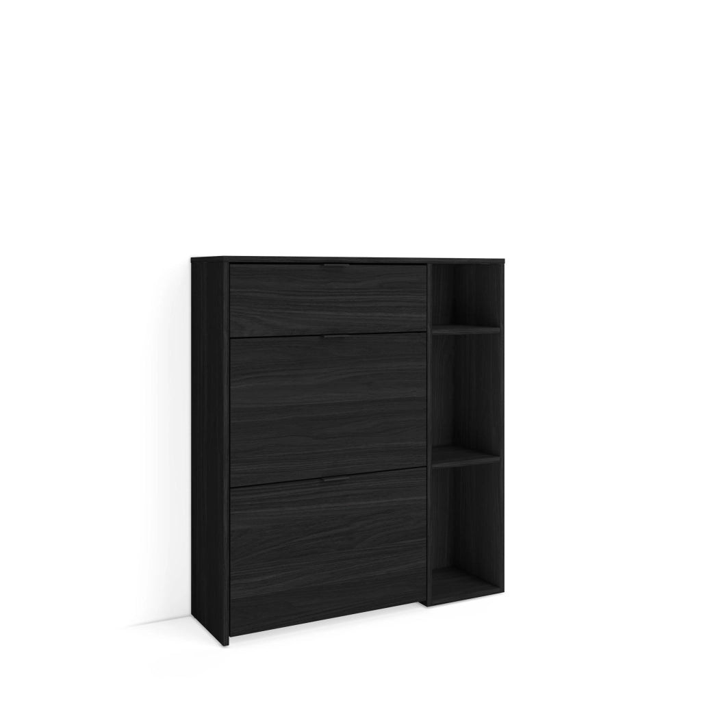 Scarpiera Ingresso, 90x27x102cm, 10 paia di scarpe, Armadio, Nero