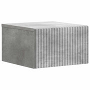 Mobiletto da notte a muro Grigio Cemento 33 x 34,5 x 20 cm