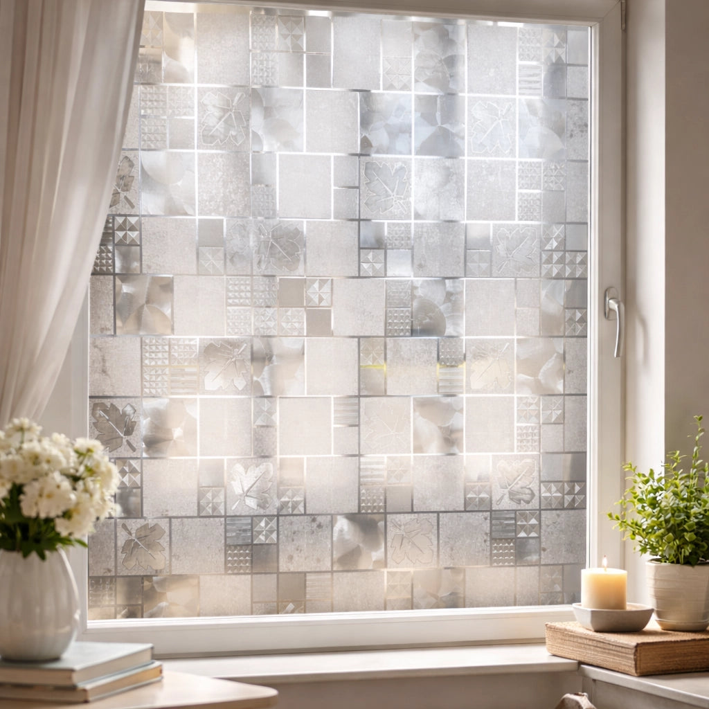 Pellicola Adesiva Vetri 45x200 cm Satinata Privacy 10111