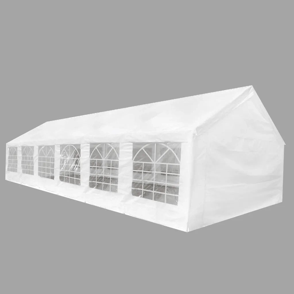 Tenda per Festa da Giardino Bianca 12 x 6 m 271798