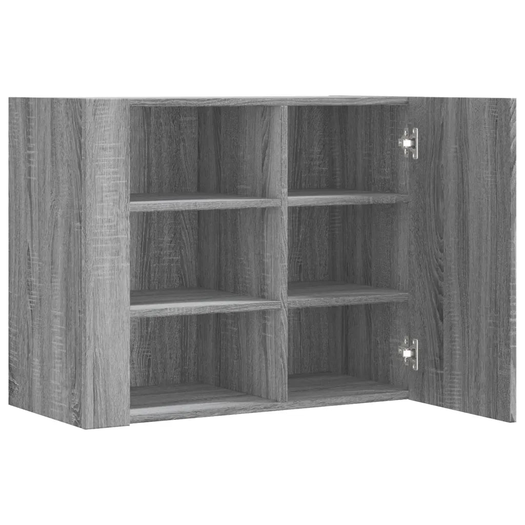 Armadietto a Muro Grigio Sonoma 75x35x60 cm in Truciolato 848428
