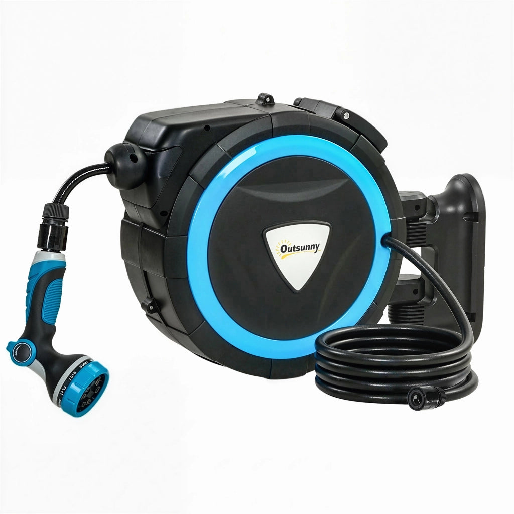 Irrigatore Muro con Tubo 14+1,5 m ¨C zephmum ¨C Blu, 49x15x37cm
