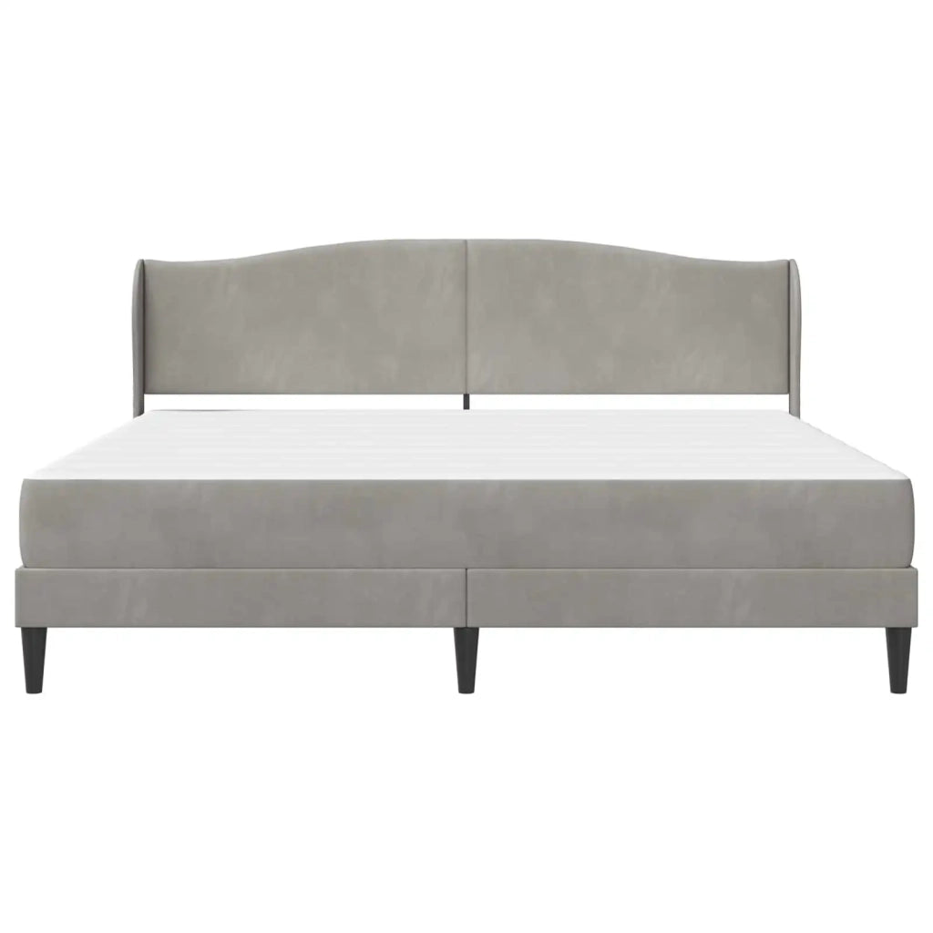Struttura del letto Grigio Chiaro 180 x 200 cm Velluto 3415277