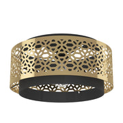 Plafoniera Vintage Sandbach Acciaio Nero 1 Luce E27