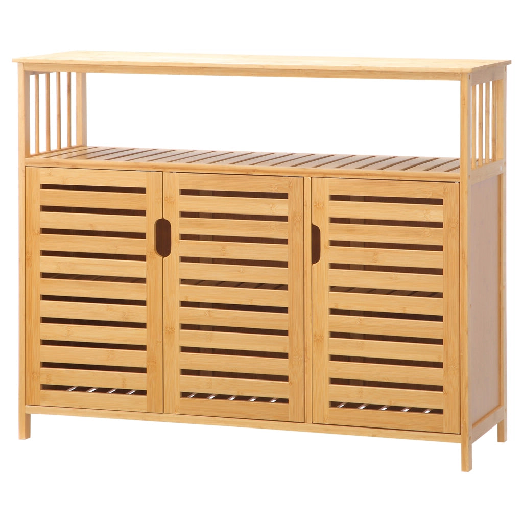 Armadio a 3 ante in bamb¨´ ¨C zephmum ¨C naturale 100x35x82 cm