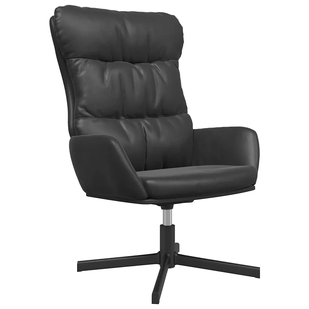 Divano Sedia-Poltrona Relax Nera in Similpelle 367602