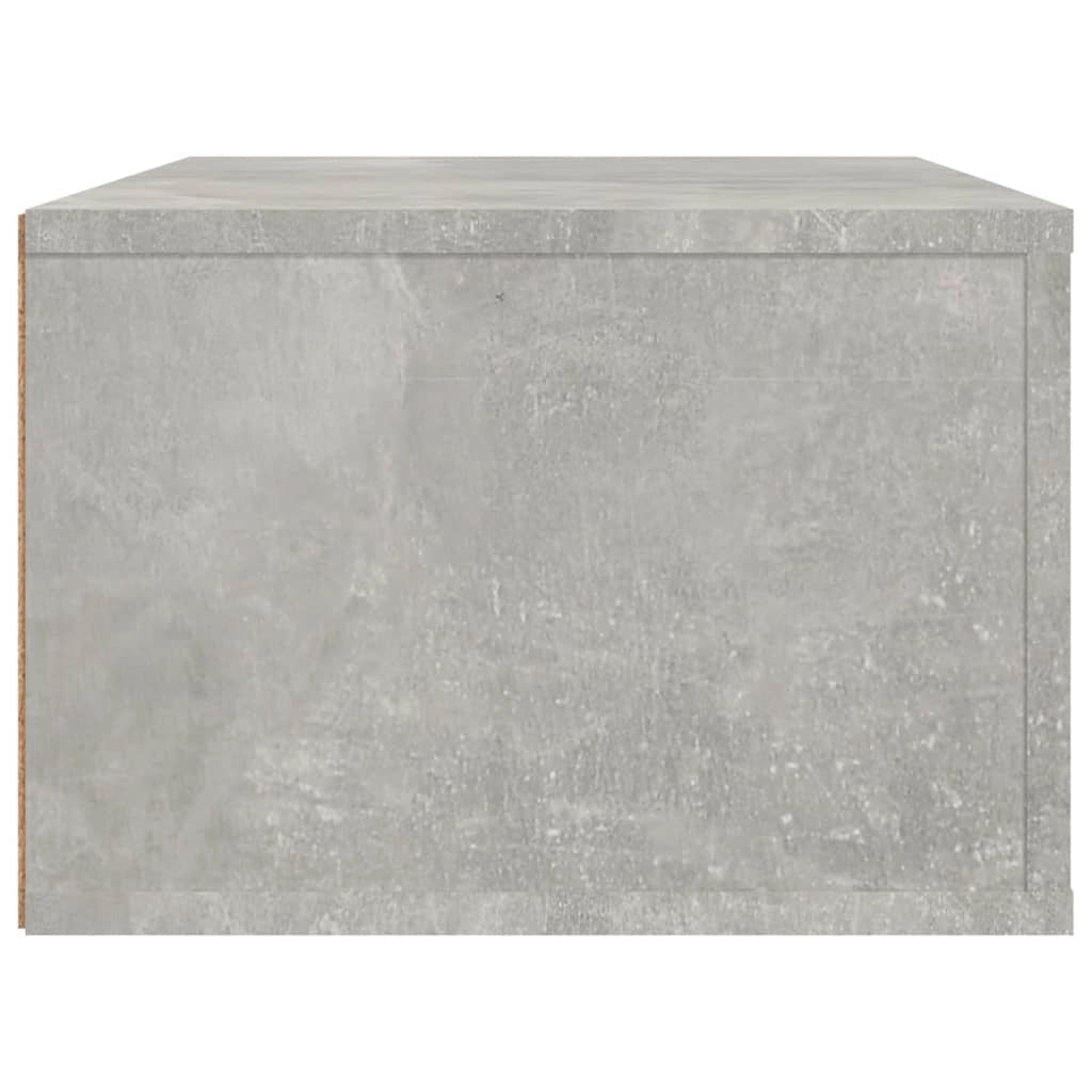 Mobile TV multimediale mensola TV credenza TV montaggio a parete 80 x 36 x 25 cm legno ingegnerizzato grigio 02_0028489