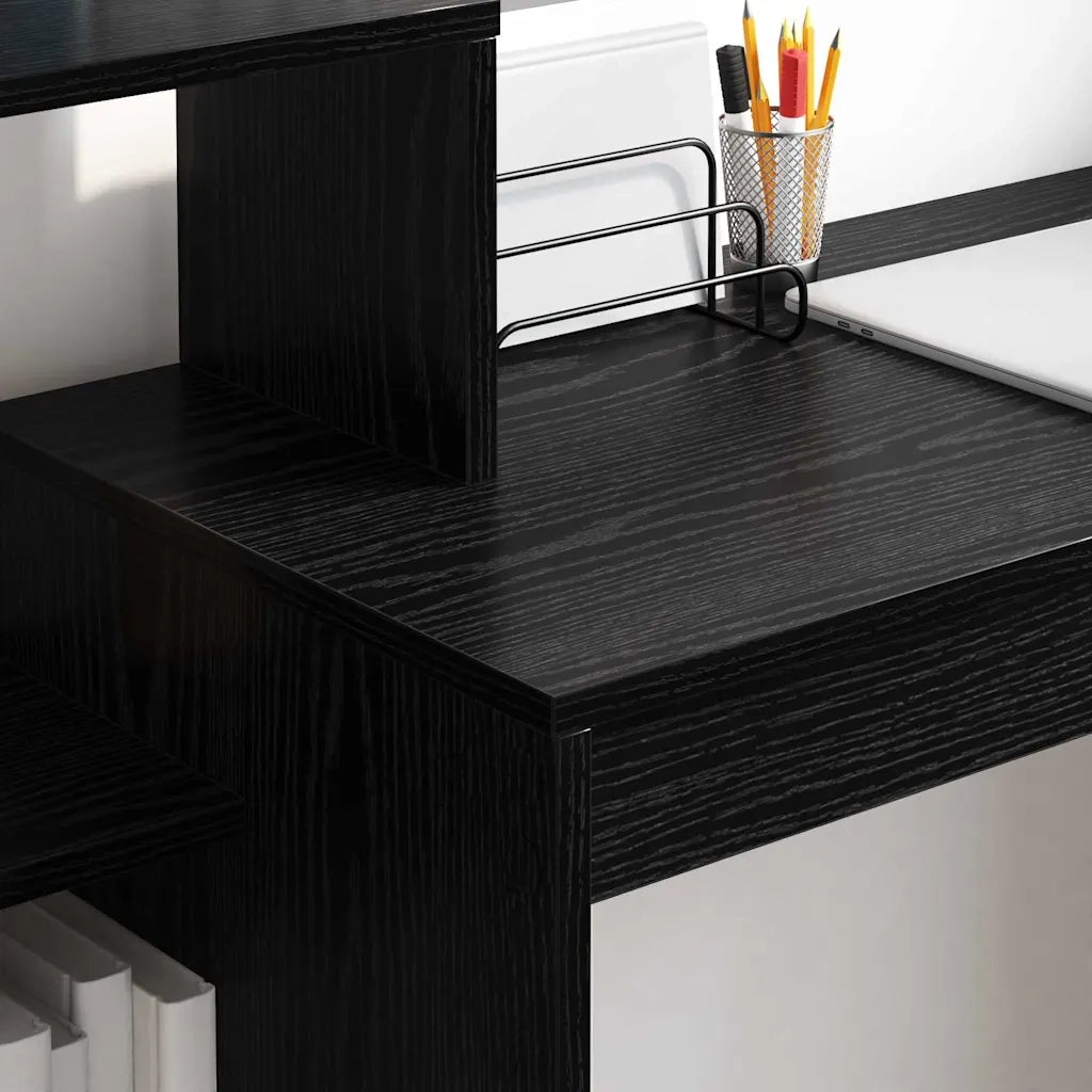 Scrivania Rovere Nero Legno ingegnerizzato 100 x 40 x 90 cm 869315