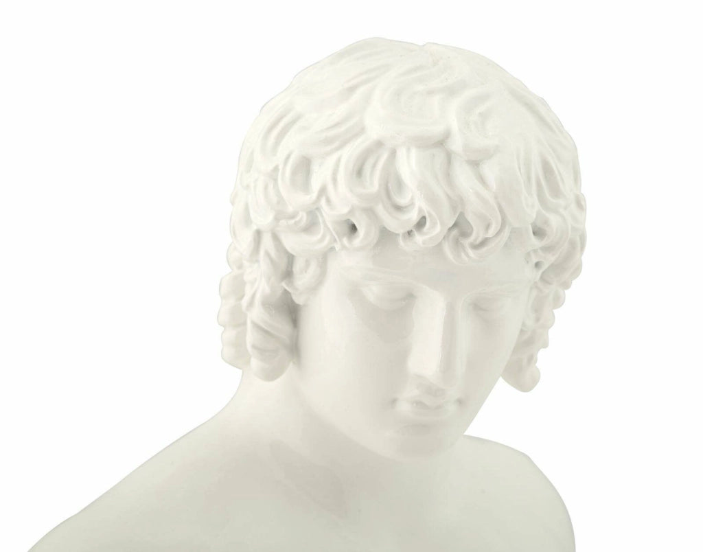 Oggettistica Encausto, Complemento d'arredo, Articolo decorativo, Accessorio d'arredo, 18x13 h25 cm, Bianco
