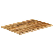 vidaXL Piano Tavolo 90x80x2,5 cm Bordi Vivi Legno di Mango Grezzo