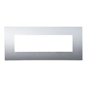 Placca Plastica Serie Venus 7P Colore Silver Compatibile Con Vimar Arke